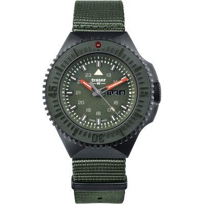 Traser H3 109858 P69 Black Green Herrenuhr 46mm 20ATM Traser H3 109858 P69 Black Green Herrenuhr 46mm 20ATM
