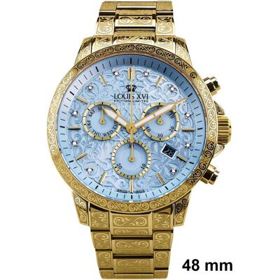 Louis XVI LXVI4003 Herrenuhr Palais Royale 2.0 Diamond Chronograph 48mm 10ATM Louis XVI LXVI4003 Herrenuhr Palais Royale 2.0 Diamond Chronograph 48mm 10ATM