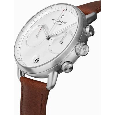 Nordgreen PI42SILEBRXX Herrenuhr Pioneer Chronograph 42mm 10ATM Nordgreen PI42SILEBRXX Herrenuhr Pioneer Chronograph 42mm 10ATM