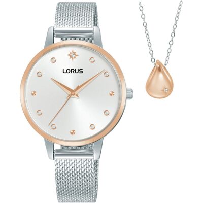 Lorus RG288XX9 Damenuhr Set mit Halskette 32mm Lorus RG288XX9 Damenuhr Set mit Halskette 32mm