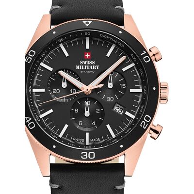 Swiss Military by Chrono Swiss Military SM34079.07 Chronograph Herrenuhr 43mm 10ATM Swiss Military by Chrono Swiss Military SM34079.07 Chronograph Herrenuhr 43mm 10ATM