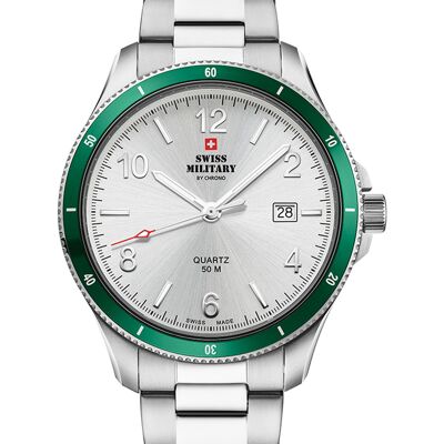 Swiss Military by Chrono Swiss Military SM34096.04 Herrenuhr 42mm 5ATM Swiss Military by Chrono Swiss Military SM34096.04 Herrenuhr 42mm 5ATM