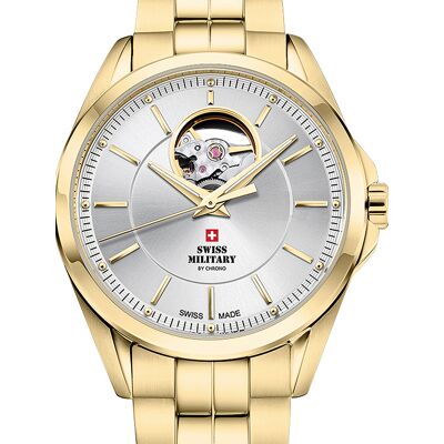 Swiss Military by Chrono Swiss Military SMA34085.31 Automatik Herrenuhr 40mm 10ATM Swiss Military by Chrono Swiss Military SMA34085.31 Automatik Herrenuhr 40mm 10ATM
