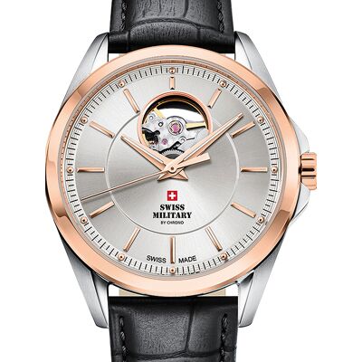 Swiss Military by Chrono Swiss Military SMA34085.37 Automatik Herrenuhr 40mm 10ATM Swiss Military by Chrono Swiss Military SMA34085.37 Automatik Herrenuhr 40mm 10ATM