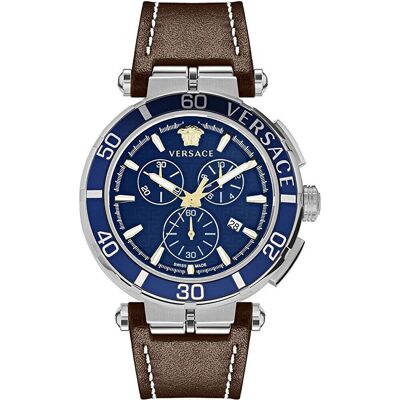 Versace VE3L00122 Greca Chronograph Herrenuhr 45mm 5ATM Versace VE3L00122 Greca Chronograph Herrenuhr 45mm 5ATM