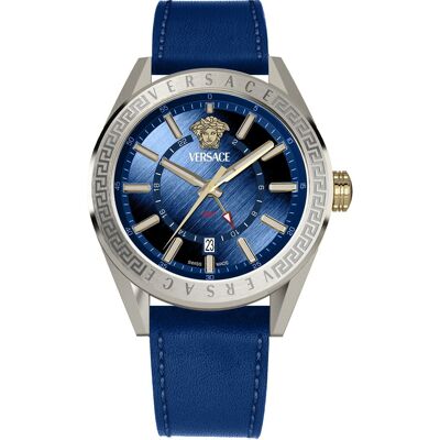 Versace VEAFA0124 Herrenuhr V-Code GMT 42mm 5ATM Versace VEAFA0124 Herrenuhr V-Code GMT 42mm 5ATM