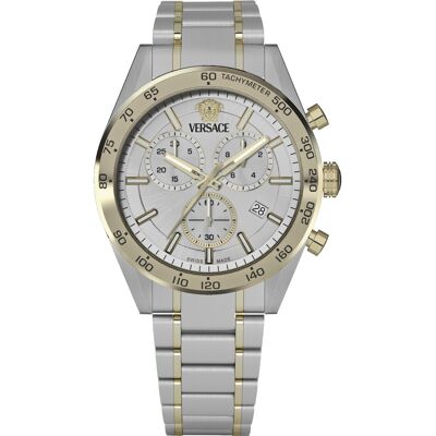 Versace VE0CA0224 Herrenuhr V-Code Chrono 41mm 5ATM Versace VE0CA0224 Herrenuhr V-Code Chrono 41mm 5ATM