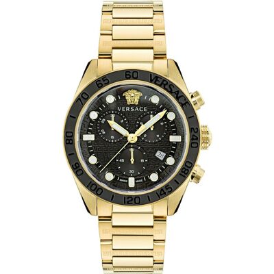 Versace VE6K00523 Herrenuhr Greca Dome Chrono 43mm 5ATM Versace VE6K00523 Herrenuhr Greca Dome Chrono 43mm 5ATM