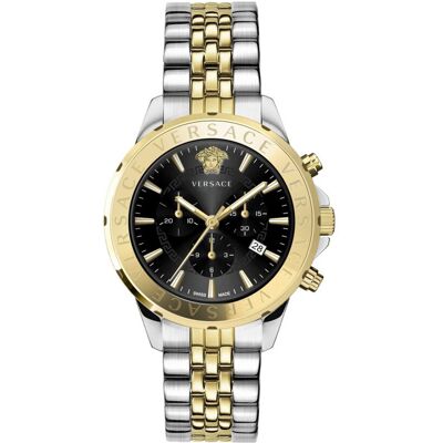 Versace VEV602223 Signature Chronograph Herrenuhr 44mm 5ATM Versace VEV602223 Signature Chronograph Herrenuhr 44mm 5ATM