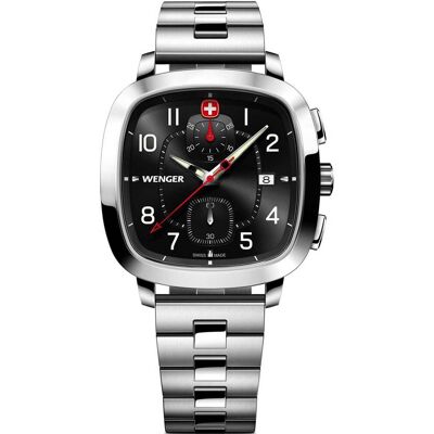 Wenger 01.1933.109 Herrenuhr Vintage Sport Chronograph 40mm 5ATM Wenger 01.1933.109 Herrenuhr Vintage Sport Chronograph 40mm 5ATM