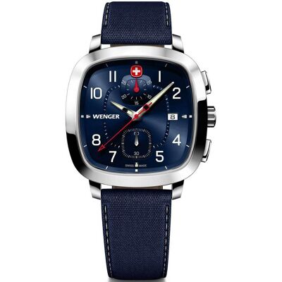 Wenger 01.1933.110 Herrenuhr Vintage Sport Chronograph 40mm 5ATM Wenger 01.1933.110 Herrenuhr Vintage Sport Chronograph 40mm 5ATM