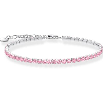 Thomas Sabo A2167-051-9-L19V Tennisarmband mit pinkfarbenen Steinen 16-19 cm Thomas Sabo A2167-051-9-L19V Tennisarmband mit pinkfarbenen Steinen 16-19 cm