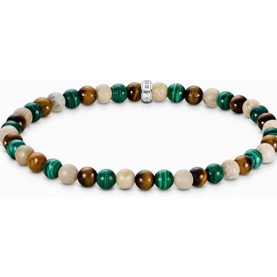 Thomas Sabo A2183-468-7-L19 Unisex Bead Armband in Erd- und Grüntönen Thomas Sabo A2183-468-7-L19 Unisex Bead Armband in Erd- und Grüntönen