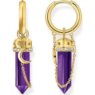 Thomas Sabo Creolen mit imitiertem Amethyst CR722-414-13 Thomas Sabo Creolen mit imitiertem Amethyst CR722-414-13