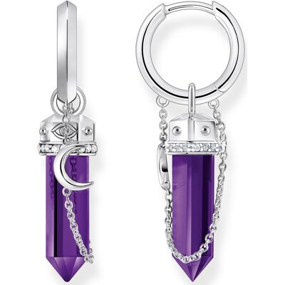Thomas Sabo Creolen mit imitiertem Amethyst CR722-643-13 Thomas Sabo Creolen mit imitiertem Amethyst CR722-643-13