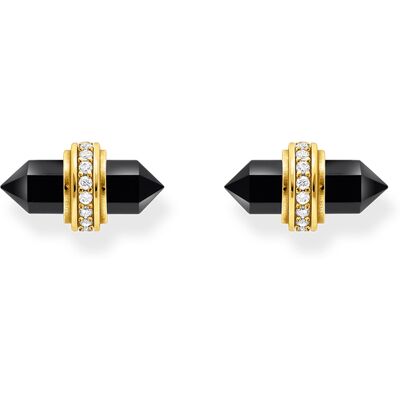 Thomas Sabo H2281-177-11 Goldene Ohrstecker mit schwarzem Onyx Damen Thomas Sabo H2281-177-11 Goldene Ohrstecker mit schwarzem Onyx Damen
