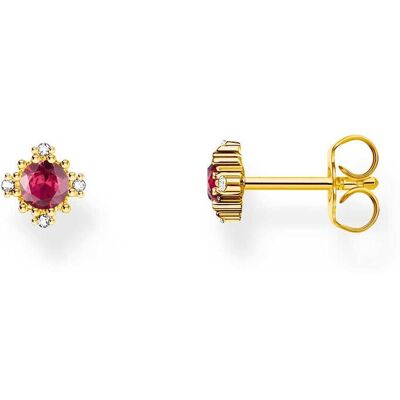 Thomas Sabo H2311-995-10 Vergoldete Ohrstecker mit rotem Stein Damen Thomas Sabo H2311-995-10 Vergoldete Ohrstecker mit rotem Stein Damen