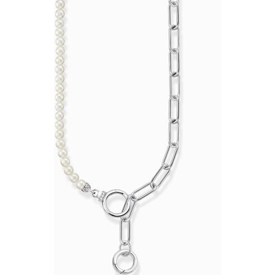 Thomas Sabo KE2193-167-14 Damen Collier Süßwasserzuchtperlen & Gliederkette, verstellbar Thomas Sabo KE2193-167-14 Damen Collier Süßwasserzuchtperlen & Gliederkette, verstellbar