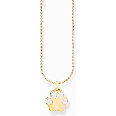 Thomas Sabo KE2266-427-14-L45V Vergoldete Kette mit Pfotenanhänger Damen Thomas Sabo KE2266-427-14-L45V Vergoldete Kette mit Pfotenanhänger Damen
