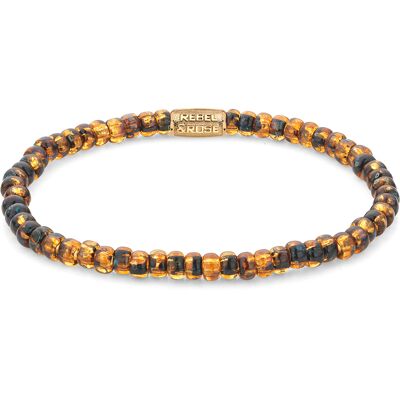 Rebel & Rose Armband Glass Rocks Tiger RR-40114-G-M Damen Rebel & Rose Armband Glass Rocks Tiger RR-40114-G-M Damen