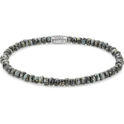 Rebel & Rose Armband Glass Rocks Black Leopard RR-40116-S-M Unisex Rebel & Rose Armband Glass Rocks Black Leopard RR-40116-S-M Unisex