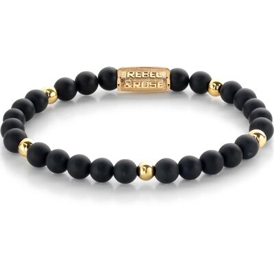 Rebel & Rose Armband Matt Black Madonna RR-60078-G-S Unisex Rebel & Rose Armband Matt Black Madonna RR-60078-G-S Unisex