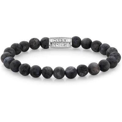 Rebel & Rose Armband Matt Grey Seduction RR-80025-S-M Herren Rebel & Rose Armband Matt Grey Seduction RR-80025-S-M Herren