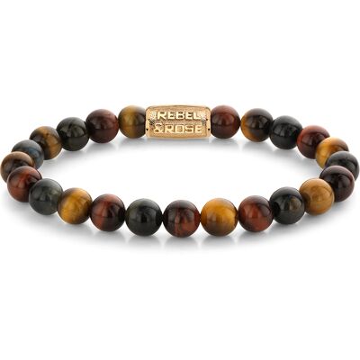 Rebel & Rose Armband Who's afraid of the Tiger RR-80088-G-M Herren Rebel & Rose Armband Who's afraid of the Tiger RR-80088-G-M Herren