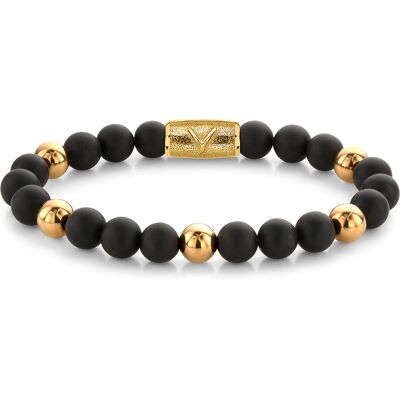 Rebel & Rose Armband Matt Black Madonna RR-8DV05-G-L Herren Rebel & Rose Armband Matt Black Madonna RR-8DV05-G-L Herren