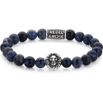 Rebel & Rose Armband Midnight Blue Lion RR-8L030-S-L Herren Rebel & Rose Armband Midnight Blue Lion RR-8L030-S-L Herren