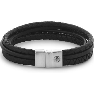 Rebel & Rose RR-M0054-S-XL Armband Full Metal Premium Combo 12mm Black Rebel & Rose RR-M0054-S-XL Armband Full Metal Premium Combo 12mm Black