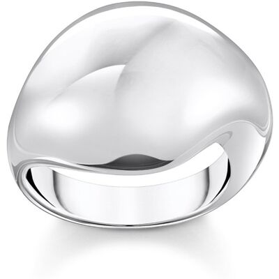 Thomas Sabo TR2470-001-21-56 Bold - Silberner Ring in organischer Tropfenform Damen Thomas Sabo TR2470-001-21-56 Bold - Silberner Ring in organischer Tropfenform Damen