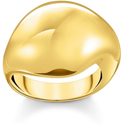 Thomas Sabo TR2470-413-39-56 Bold - Vergoldeter Ring in organischer Tropfenform Damen Thomas Sabo TR2470-413-39-56 Bold - Vergoldeter Ring in organischer Tropfenform Damen