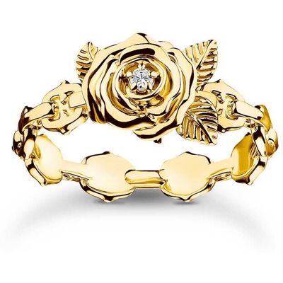 Thomas Sabo TR2482-414-39-56 Vergoldeter Ring Roses Romance Damen Thomas Sabo TR2482-414-39-56 Vergoldeter Ring Roses Romance Damen