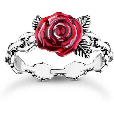 Thomas Sabo TR2482-664-10-54 Silberner Ring Roses Romance Damen Thomas Sabo TR2482-664-10-54 Silberner Ring Roses Romance Damen