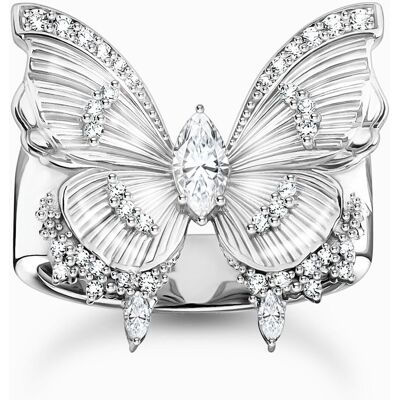 Thomas Sabo TR2495-051-14-58 Cocktailring butterfly silber Damen Thomas Sabo TR2495-051-14-58 Cocktailring butterfly silber Damen