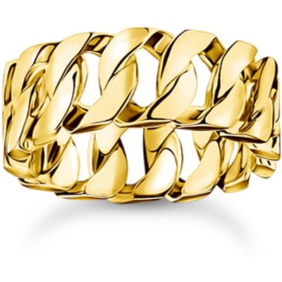 Thomas Sabo TR2497-413-39-56 Ring - Kettenglieder breit vergoldet Damen Thomas Sabo TR2497-413-39-56 Ring - Kettenglieder breit vergoldet Damen