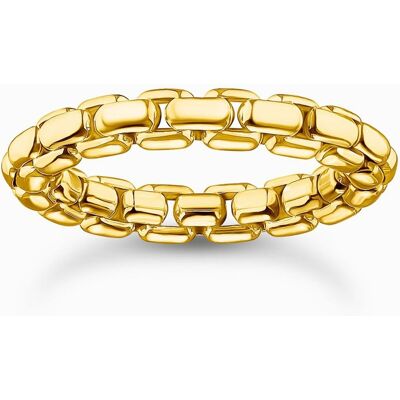 Thomas Sabo TR2502-413-39-62 Unisex Ring - Box chain vergoldet Thomas Sabo TR2502-413-39-62 Unisex Ring - Box chain vergoldet