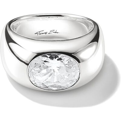 Thomas Sabo TR2520-051-14-56 Ring mit weißem Zirkoniastein Silber Damen Thomas Sabo TR2520-051-14-56 Ring mit weißem Zirkoniastein Silber Damen