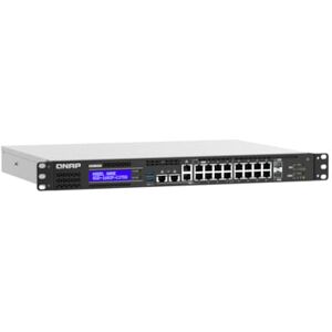 QNAP QGD-1602P-C3758-16GB Switch Web Managed 18 Port 2,5Gbps PoE, 2 SFP+