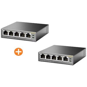 2x TP-LINK TL-SG1005P 5x Port Switch, Unmanaged, PoE