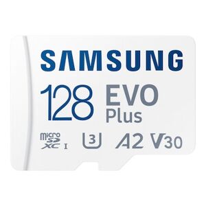 Samsung Evo Plus 128 GB microSDXC Speicherkarte (130 MB/s, Class 10, U3)