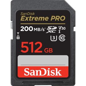SanDisk Extreme Pro 512 GB SDXC UHS-I-Speicherkarte (2022) bis 200 MB/s