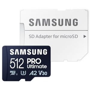 Samsung PRO Ultimate 512 GB microSD-Speicherkarte mit SD-Karten-Adapter