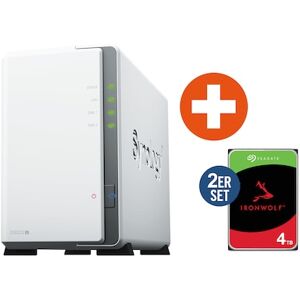 Synology Diskstation DS223j NAS System 2-Bay inkl. 2x 4 TB Seagate ST4000VN006