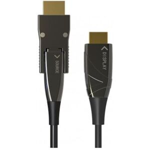 Techly Micro HDMI/HDMI 4K 60Hz AOC LWL Anschlusskabel St./St. 100m schwarz