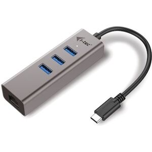 i-tec USB 3.0 Metal HUB 3 Port mit Gigabit LAN Adapter