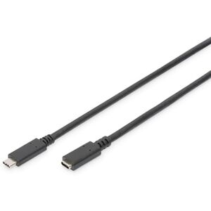 DIGITUS USB Type-C™ Gen2 Verlängerungskabel, Type-C™ to C 0,7m