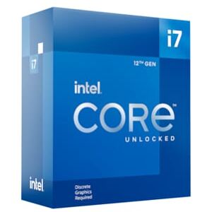 INTEL Core i7-12700KF 3,8GHz 8+4 Kerne 25MB Cache Sockel 1700 (Boxed o. Lüfter)