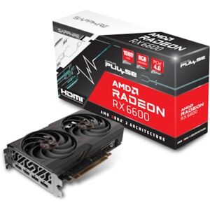 Sapphire Technologies SAPPHIRE AMD Radeon RX 6600 OC Pulse Gaming Grafikkarte mit 8GB GDDR6 3xDP